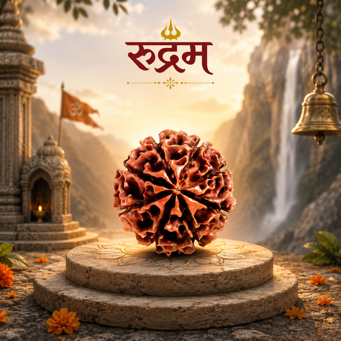 Original 8 Mukhi Nepali Rudraksha with Lab Report